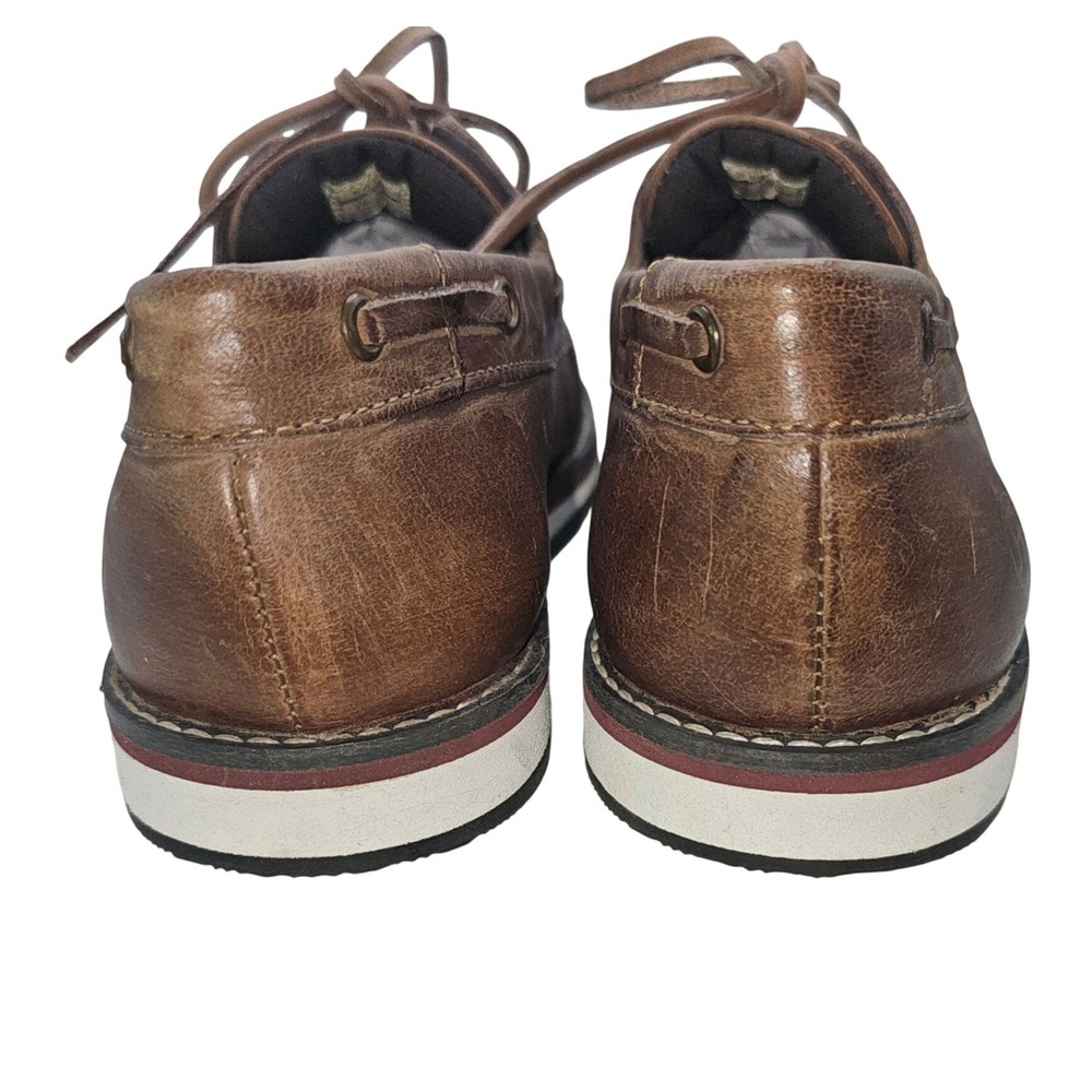 Roper Womens Brown Leather Desert Cactus Skull Boat Shoes Loafers Sz 10 - Picture 10 of 12
